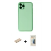 MARSİLYAN™- iPhone 11 Pro Kılıf Yadigar Klasik - Siyah 6D Mat Seramik Hayalet Nano Ekran Koruyucu + Renkli Kamera Lens Koruma Cam - SI