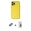 MARSİLYAN™- iPhone 11 Pro Kılıf Yadigar Klasik - Siyah 6D Mat Seramik Hayalet Nano Ekran Koruyucu + Shine Kamera Lens Koruma Cam - GD