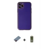MARSİLYAN™- iPhone 11 Pro Kılıf Yadigar Klasik - Siyah Joko Magic 5D Hayalet Cam + Kırmızı Metal Kamera Lens Koruma Cam