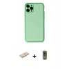 MARSİLYAN™- iPhone 11 Pro Kılıf Yadigar Klasik - Siyah Joko Magic 5D Hayalet Cam + Mavi Renkli Kamera Lens Koruma Cam