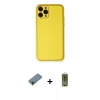 MARSİLYAN™- iPhone 11 Pro Kılıf Yadigar Klasik - Siyah Joko Magic 5D Hayalet Cam + Shine Kamera Lens Koruma Cam - GD