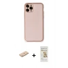 MARSİLYAN™- iPhone 11 Pro Kılıf Yadigar Klasik - Siyah Mat Seramik Nano Ekran Koruyucu + Renkli Kamera Lens Koruma Cam - MI