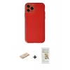 MARSİLYAN™- iPhone 11 Pro Kılıf Yadigar Klasik - Siyah Mat Seramik Nano Ekran Koruyucu + Renkli Kamera Lens Koruma Cam - MI