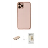 MARSİLYAN™- iPhone 11 Pro Kılıf Yadigar Klasik - Siyah Mat Seramik Nano Ekran Koruyucu + Renkli Kamera Lens Koruma Cam - MI
