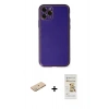 MARSİLYAN™- iPhone 11 Pro Kılıf Yadigar Klasik - Siyah Mat Seramik Nano Ekran Koruyucu + Renkli Kamera Lens Koruma Cam - YL