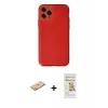 MARSİLYAN™- iPhone 11 Pro Kılıf Yadigar Klasik - Siyah Mat Seramik Nano Ekran Koruyucu + Renkli Kamera Lens Koruma Cam - TU