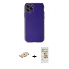 MARSİLYAN™- iPhone 11 Pro Kılıf Yadigar Klasik - Siyah Mat Seramik Nano Ekran Koruyucu + Renkli Kamera Lens Koruma Cam - SI