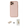 MARSİLYAN™- iPhone 11 Pro Kılıf Yadigar Klasik - Siyah Mat Seramik Nano Ekran Koruyucu + Renkli Kamera Lens Koruma Cam - YL