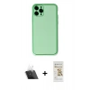 MARSİLYAN™- iPhone 11 Pro Kılıf Yadigar Klasik - Siyah Mat Seramik Nano Ekran Koruyucu + Kamera Lens Koruma Cam - SF
