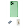 MARSİLYAN™- iPhone 11 Pro Kılıf Yadigar Klasik - Siyah Mat Seramik Nano Ekran Koruyucu + Shine Kamera Lens Koruma Cam - PE