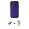MARSİLYAN™- iPhone 11 Pro Kılıf Yadigar Klasik - Siyah Mat Seramik Nano Ekran Koruyucu + Shine Kamera Lens Koruma Cam - PE