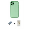 MARSİLYAN™- iPhone 11 Pro Kılıf Yadigar Klasik - Siyah Mat Seramik Nano Ekran Koruyucu + Shine Kamera Lens Koruma Cam - GS