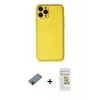 MARSİLYAN™- iPhone 11 Pro Kılıf Yadigar Klasik - Siyah Mat Seramik Nano Ekran Koruyucu + Shine Kamera Lens Koruma Cam - SH