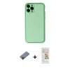 MARSİLYAN™- iPhone 11 Pro Kılıf Yadigar Klasik - Siyah Mat Seramik Nano Ekran Koruyucu + Shine Kamera Lens Koruma Cam - SH