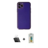 MARSİLYAN™- iPhone 11 Pro Kılıf Yadigar Klasik - Siyah Polymer Nano Ekran Koruyucu + Kamera Lens Koruma Cam - SF