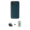 MARSİLYAN™- iPhone 11 Pro Kılıf Yadigar Klasik - Siyah Polymer Nano Ekran Koruyucu + Kamera Lens Koruma Cam - SF