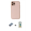 MARSİLYAN™- iPhone 11 Pro Kılıf Yadigar Klasik - Siyah Polymer Nano Ekran Koruyucu + Metal Kamera Lens Koruma Cam - KI