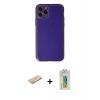 MARSİLYAN™- iPhone 11 Pro Kılıf Yadigar Klasik - Siyah Polymer Nano Ekran Koruyucu + Renkli Kamera Lens Koruma Cam - YL