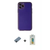 MARSİLYAN™- iPhone 11 Pro Kılıf Yadigar Klasik - Siyah Polymer Nano Ekran Koruyucu + Shine Kamera Lens Koruma Cam - SH