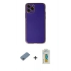 MARSİLYAN™- iPhone 11 Pro Kılıf Yadigar Klasik - Siyah Polymer Nano Ekran Koruyucu + Shine Kamera Lens Koruma Cam - SABE