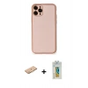 MARSİLYAN™- iPhone 11 Pro Kılıf Yadigar Klasik - Siyah Polymer Nano Ekran Koruyucu + Renkli Kamera Lens Koruma Cam - TU