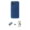 MARSİLYAN™- iPhone 11 Pro Kılıf Yadigar Yansıma Serisi - Şeffaf Pasifik Cam Ekran Koruyucu + Metal Kamera Lens Koruma Cam - KI