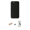 MARSİLYAN™- iPhone 11 Pro Kılıf Yadigar Yansıma Serisi - Şeffaf Pasifik Cam Ekran Koruyucu + Pembe Renkli Kamera Lens Koruma Cam