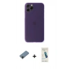 MARSİLYAN™- iPhone 11 Pro Kılıf Yadigar Yansıma Serisi - Şeffaf Pasifik Cam Ekran Koruyucu + Shine Kamera Lens Koruma Cam - SH