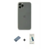 MARSİLYAN™- iPhone 11 Pro Kılıf Yadigar Yansıma Serisi - Şeffaf Pasifik Cam Ekran Koruyucu + Shine Kamera Lens Koruma Cam - MI
