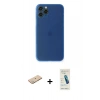 MARSİLYAN™- iPhone 11 Pro Kılıf Yadigar Yansıma Serisi - Şeffaf Pasifik Cam Ekran Koruyucu + Renkli Kamera Lens Koruma Cam - YL
