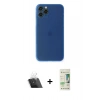 MARSİLYAN™- iPhone 11 Pro Kılıf Yadigar Yansıma Serisi - Siyah 20D Premium Cam Ekran Koruyucu + Kamera Lens Koruma Cam - SF