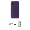 MARSİLYAN™- iPhone 11 Pro Kılıf Yadigar Yansıma Serisi - Siyah 20D Premium Cam Ekran Koruyucu + Renkli Kamera Lens Koruma Cam - YL