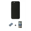 MARSİLYAN™- iPhone 11 Pro Kılıf Yadigar Yansıma Serisi - Siyah 34D Hayalet Izgaralı Cam + Shine Kamera Lens Koruma Cam - SABE