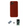 MARSİLYAN™- iPhone 11 Pro Kılıf Yadigar Yansıma Serisi - Siyah 360 Mat Full Body Arka Koruyucu + Shine Kamera Lens Koruma Cam - GS