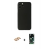 MARSİLYAN™- iPhone 11 Pro Kılıf Yadigar Yansıma Serisi - Siyah 360 Mat Full Body Arka Koruyucu + Renkli Kamera Lens Koruma Cam - TU