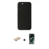 MARSİLYAN™- iPhone 11 Pro Kılıf Yadigar Yansıma Serisi - Siyah 360 Mat Full Body Arka Koruyucu + Renkli Kamera Lens Koruma Cam - YL