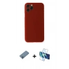 MARSİLYAN™- iPhone 11 Pro Kılıf Yadigar Yansıma Serisi - Siyah 3D Antistatik Cam Ekran Koruyucu + Shine Kamera Lens Koruma Cam - MI