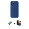 MARSİLYAN™- iPhone 11 Pro Kılıf Yadigar Yansıma Serisi - Siyah 3D Antistatik Mat Seramik Nano Ekran Koruyucu + Metal Kamera Lens Koruma Cam - KI