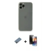 MARSİLYAN™- iPhone 11 Pro Kılıf Yadigar Yansıma Serisi - Siyah 3D Antistatik Mat Seramik Nano Ekran Koruyucu + Shine Kamera Lens Koruma Cam - GI