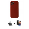 MARSİLYAN™- iPhone 11 Pro Kılıf Yadigar Yansıma Serisi - Siyah 3D Antistatik Mat Seramik Nano Ekran Koruyucu + Kamera Lens Koruma Cam - SF