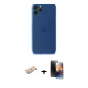 MARSİLYAN™- iPhone 11 Pro Kılıf Yadigar Yansıma Serisi - Siyah 3D Antistatik Mat Seramik Nano Ekran Koruyucu + Renkli Kamera Lens Koruma Cam - YL