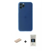 MARSİLYAN™- iPhone 11 Pro Kılıf Yadigar Yansıma Serisi - Siyah 5D Hayalet Cam Ekran Koruyucu + Renkli Kamera Lens Koruma Cam - MI