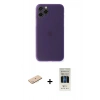 MARSİLYAN™- iPhone 11 Pro Kılıf Yadigar Yansıma Serisi - Siyah 5D Hayalet Cam Ekran Koruyucu + Renkli Kamera Lens Koruma Cam - MI