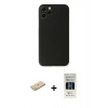 MARSİLYAN™- iPhone 11 Pro Kılıf Yadigar Yansıma Serisi - Siyah 5D Hayalet Cam Ekran Koruyucu + Renkli Kamera Lens Koruma Cam - SI