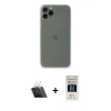 MARSİLYAN™- iPhone 11 Pro Kılıf Yadigar Yansıma Serisi - Siyah 5D Hayalet Cam Ekran Koruyucu + Kamera Lens Koruma Cam - SF