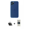 MARSİLYAN™- iPhone 11 Pro Kılıf Yadigar Yansıma Serisi - Siyah 5D Hayalet Cam Ekran Koruyucu + Kamera Lens Koruma Cam - SF