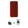 MARSİLYAN™- iPhone 11 Pro Kılıf Yadigar Yansıma Serisi - Siyah 5D Hayalet Cam Ekran Koruyucu + Kamera Lens Koruma Cam - SF