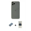 MARSİLYAN™- iPhone 11 Pro Kılıf Yadigar Yansıma Serisi - Siyah 5D Hayalet Cam Ekran Koruyucu + Shine Kamera Lens Koruma Cam - SABE