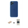 MARSİLYAN™- iPhone 11 Pro Kılıf Yadigar Yansıma Serisi - Siyah 5D Hayalet Cam Ekran Koruyucu + Renkli Kamera Lens Koruma Cam - TU