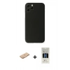 MARSİLYAN™- iPhone 11 Pro Kılıf Yadigar Yansıma Serisi - Siyah 5D Hayalet Cam Ekran Koruyucu + Renkli Kamera Lens Koruma Cam - TU